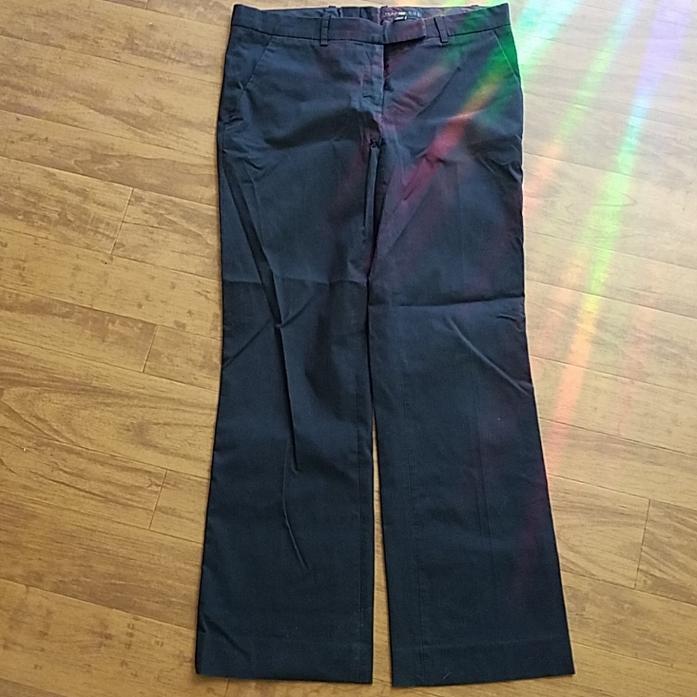 H & M black dress pants with black pinstripe